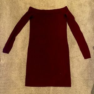 Club Monaco Off the Shoulder Sweater Dress S
